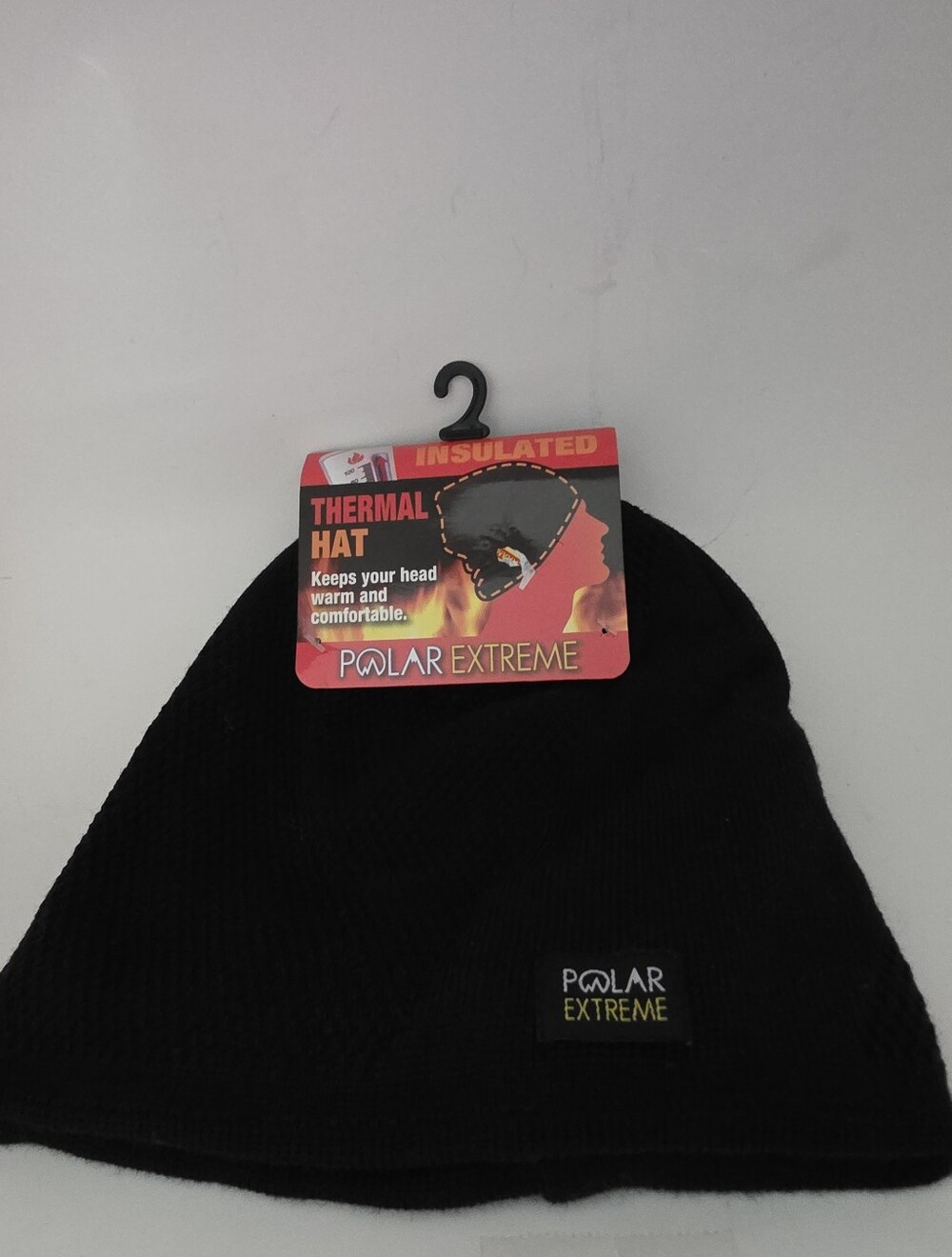 Polar Extreme Mens  Lined Insulated Thermal Hat /Black  Warm Comfortable NWT